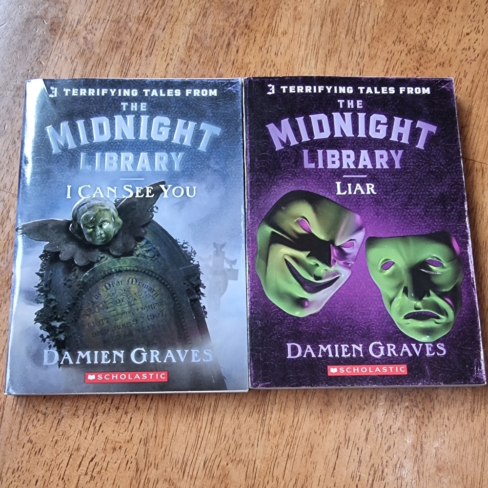 Terrifying Tales From the Midnight Library 'LIAR' & 'I CAN SEE YOU' Paperbacks